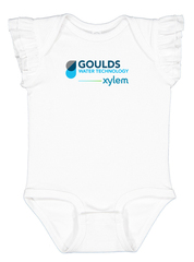 Rabbit Skins - Infant Flutter Sleeve Baby Rib Bodysuit
